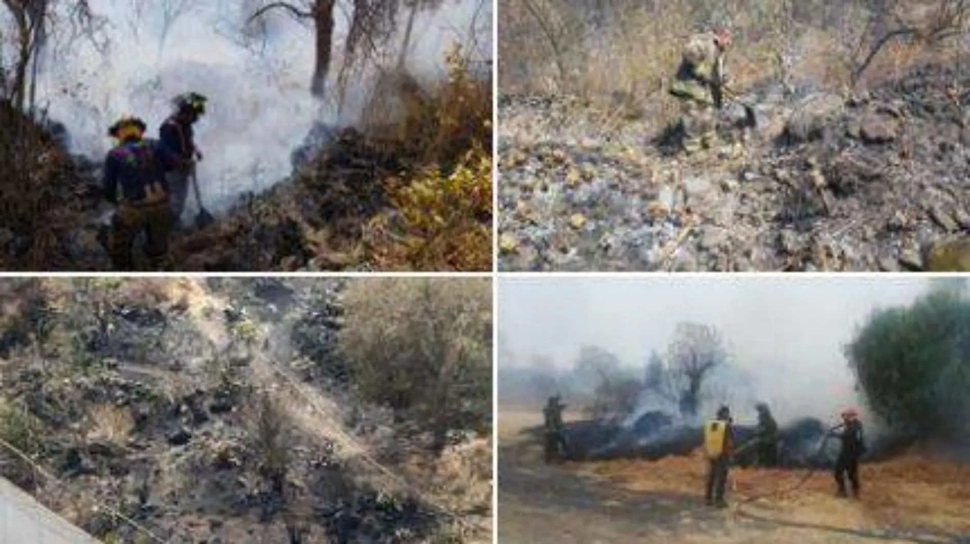 Controlan incendio en el Pedregal